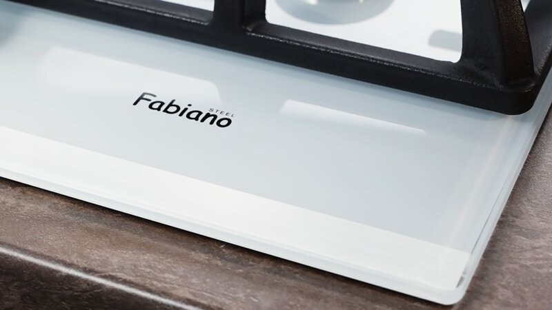 Варочная поверхность газовая Fabiano FHG 10-55 VGH-T White Glass