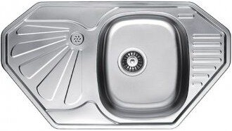 Кухонна мийка Fabiano 85x47 кутова мікродекор