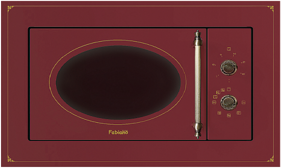 Встраиваемая микроволновая печь Fabiano FBM-R 46 Burgundy