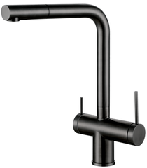 Смеситель кухонный с подключением к фильтру Fabiano FKM 31.14 SS Nano Graphite