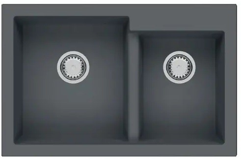 Кухонна мийка Fabiano Quadro 79x51x2 Titanium