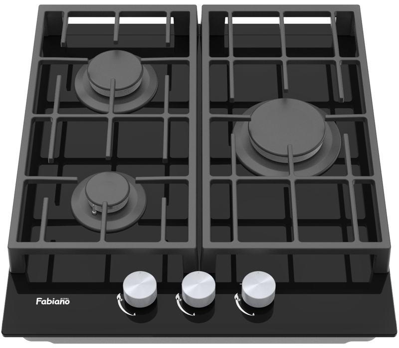 Варильна поверхня газова Fabiano FHG 8453 VGH Black Glass