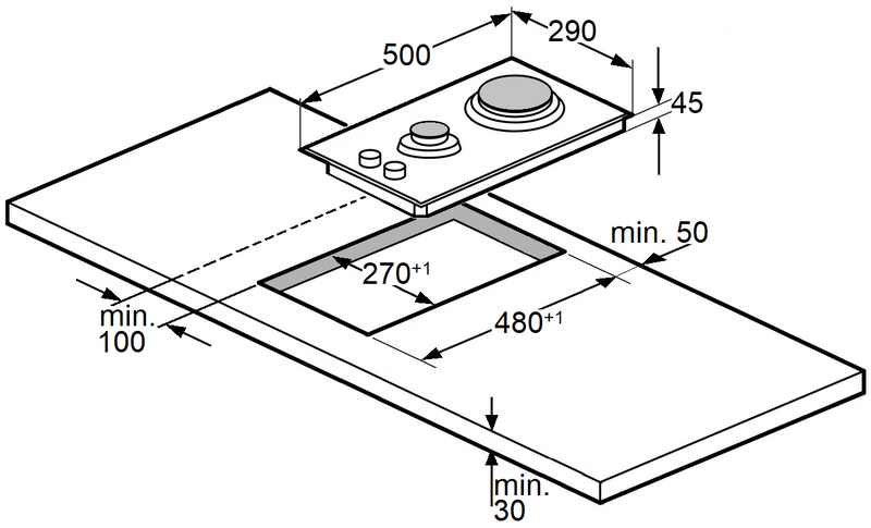 Варильна поверхня газова Fabiano FHG 832 VGH Inox