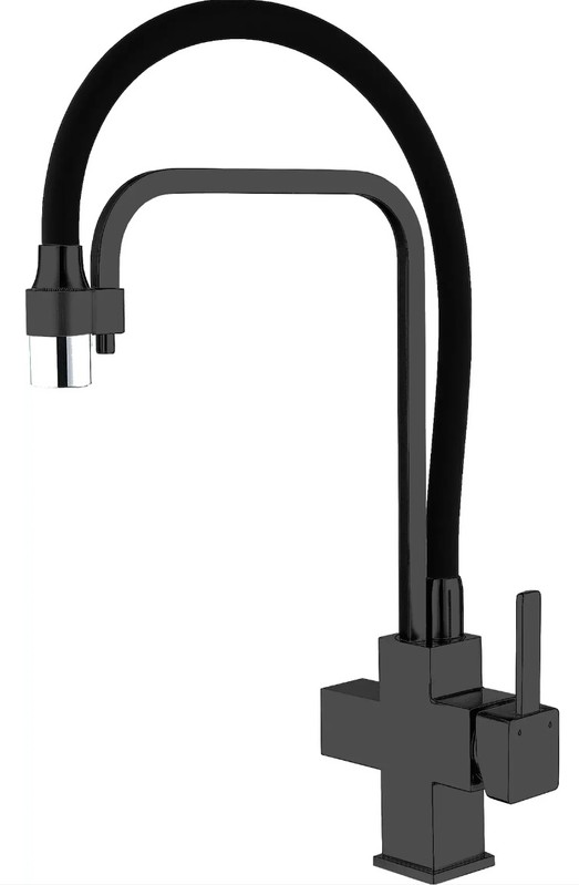 Кухонний змішувач з підключенням до фільтру Fabiano FKM 31.11 Black Steel