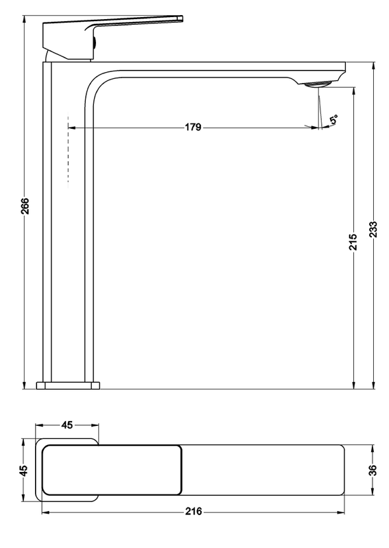 Смеситель для раковины Lupo 18203 Chrome