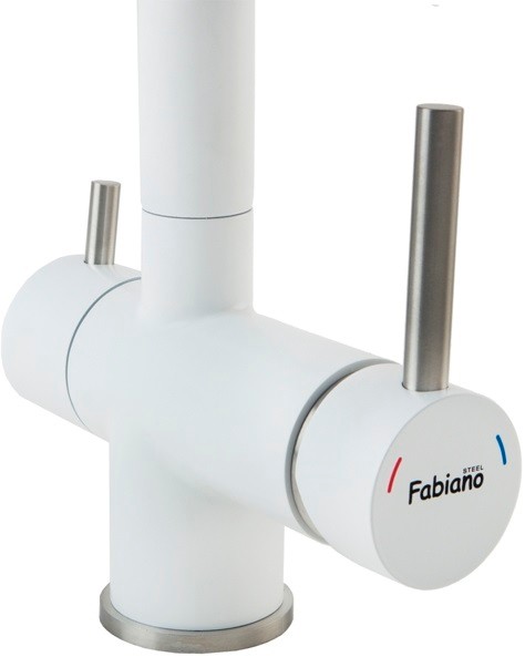 Кухонний змішувач з підключенням до фільтру Fabiano FKM 31.7 SS Alpine White