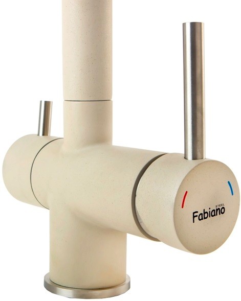 Кухонний змішувач з підключенням до фільтру Fabiano FKM 31.7 SS Cream